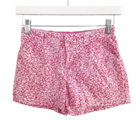 Lilly Pulitzer Mini Callahan Shorts Girls 10 Adjustable Waist Pink Fish Vintage - Picture 1 of 9